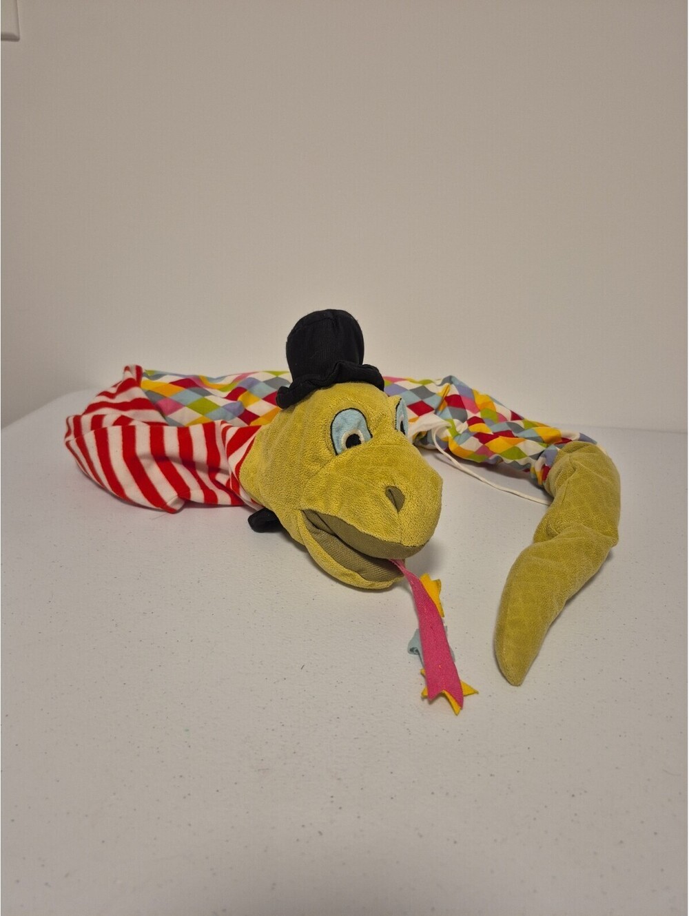 IKEA Klappar Cirkus Circus Long Snake 48” Puppet Serpent Plush Hand Puppet